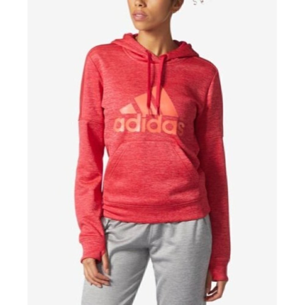 Adidas‎ Team Issued Fleece Logo Pullover Hoodie M